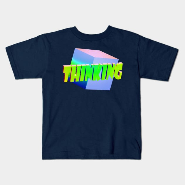 Thinking Outside the Box Colorful 4 Kids T-Shirt by Klssaginaw